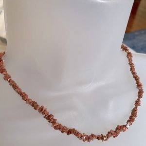 Burnt Coral (Faux) Necklace